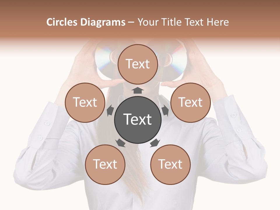 Girl Music Disc PowerPoint Template