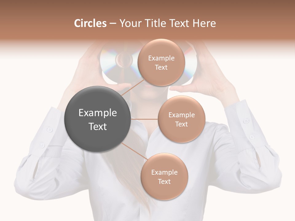 Girl Music Disc PowerPoint Template