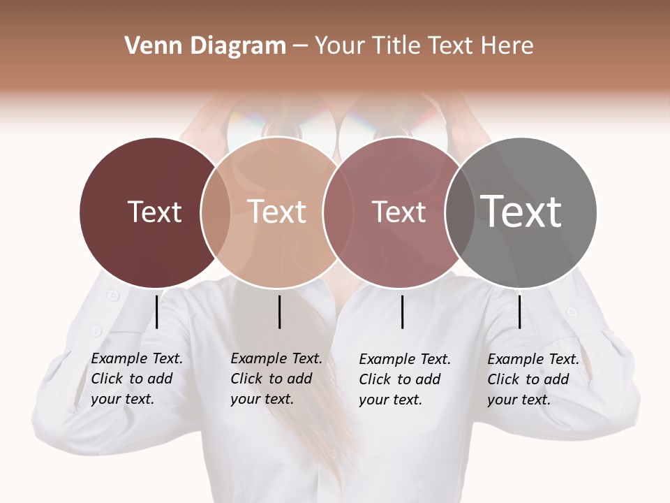 Girl Music Disc PowerPoint Template