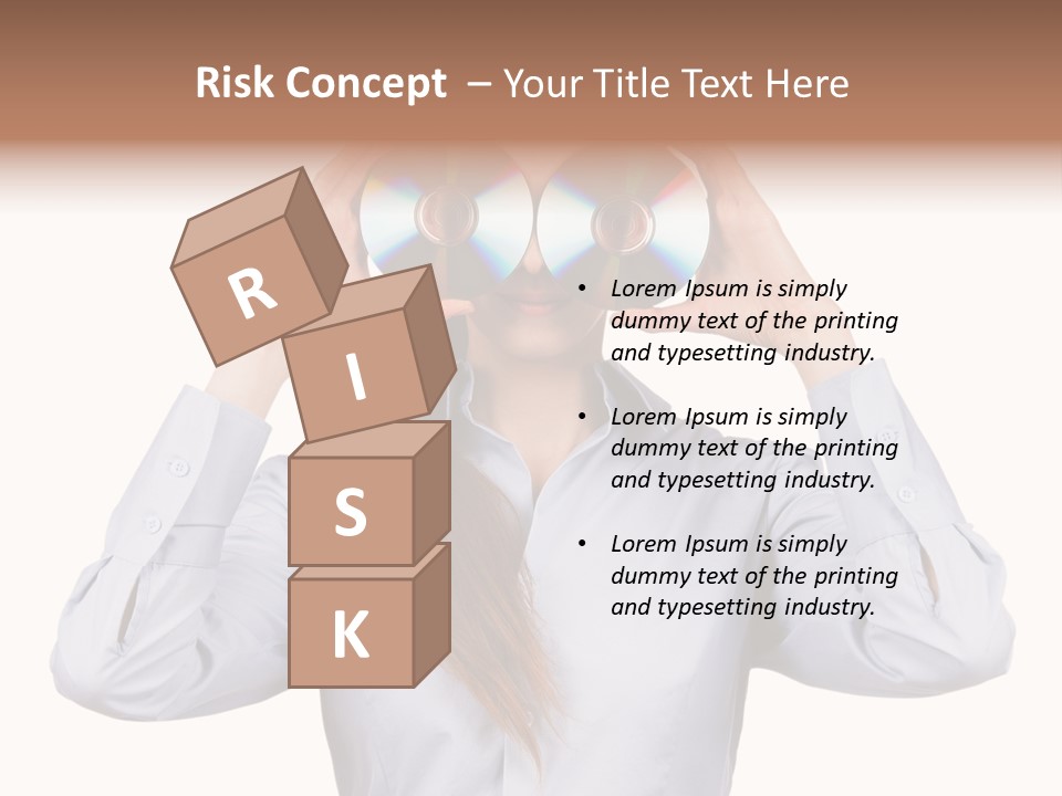 Girl Music Disc PowerPoint Template