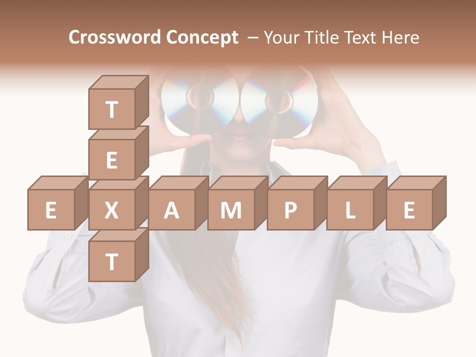 Girl Music Disc PowerPoint Template