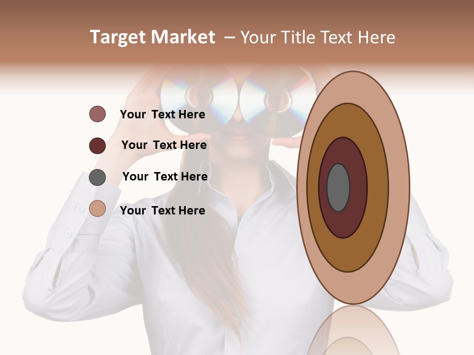 Girl Music Disc PowerPoint Template