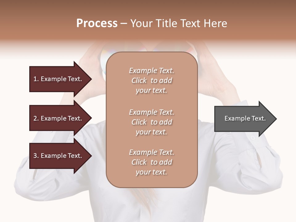 Girl Music Disc PowerPoint Template