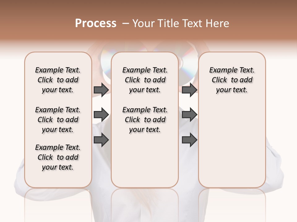 Girl Music Disc PowerPoint Template