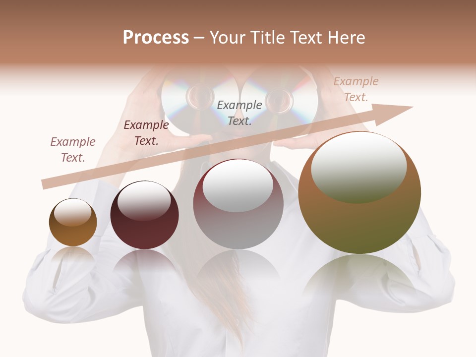 Girl Music Disc PowerPoint Template