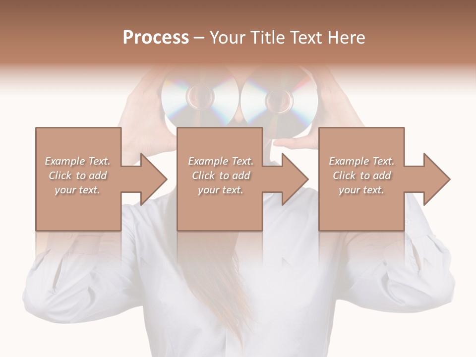 Girl Music Disc PowerPoint Template