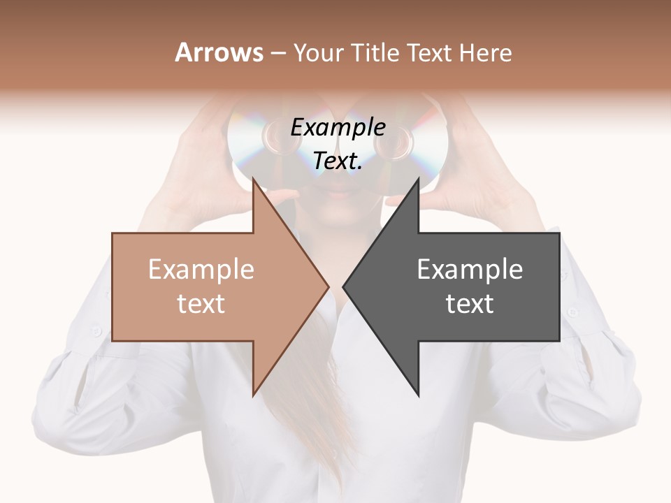 Girl Music Disc PowerPoint Template