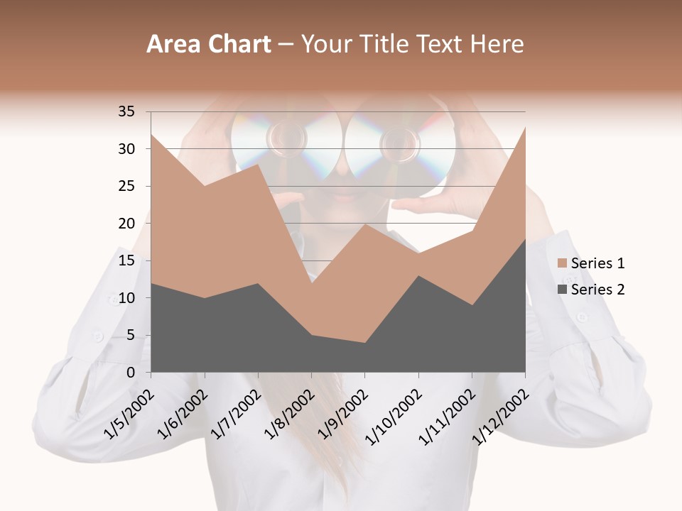 Girl Music Disc PowerPoint Template