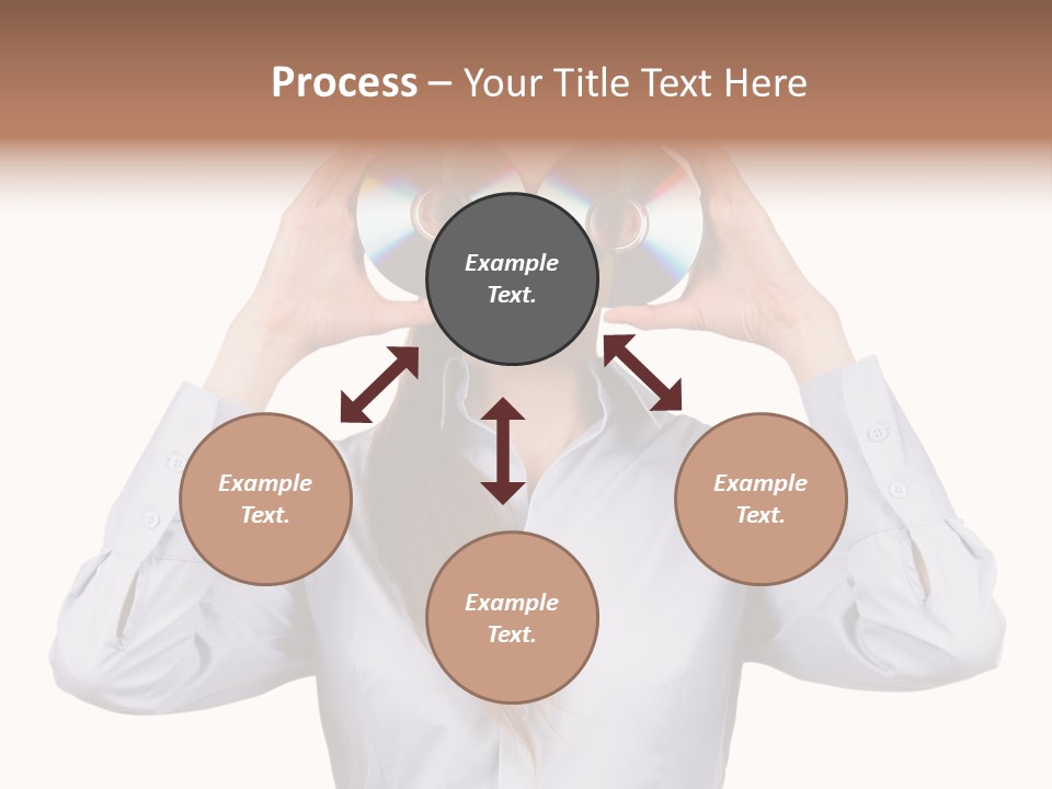 Girl Music Disc PowerPoint Template