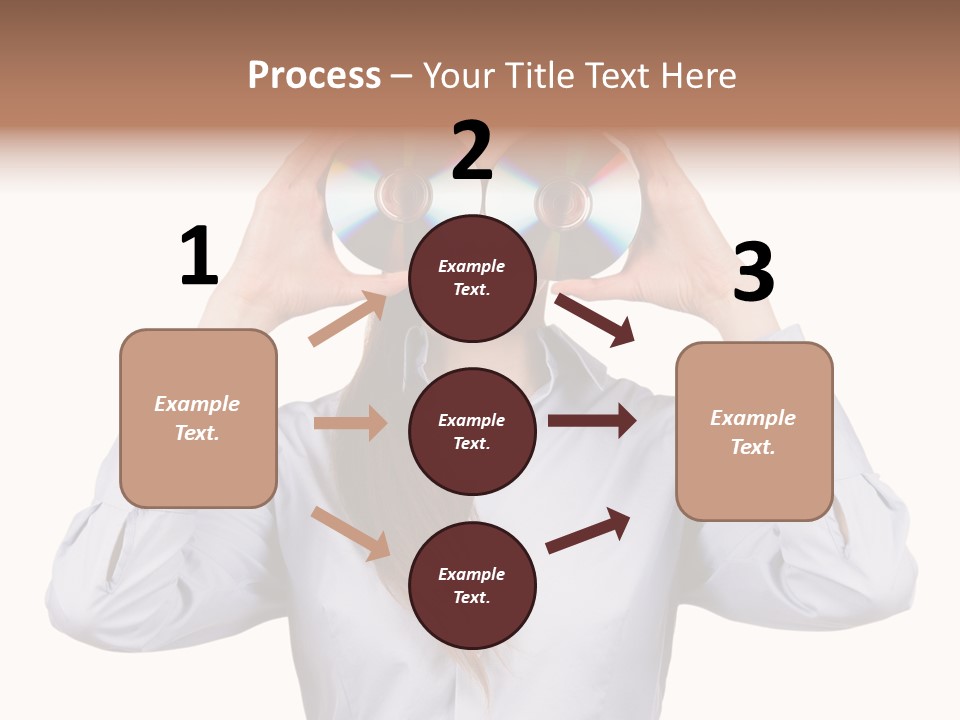 Girl Music Disc PowerPoint Template