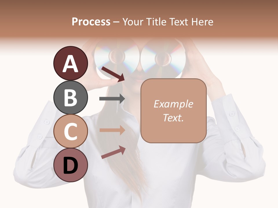 Girl Music Disc PowerPoint Template