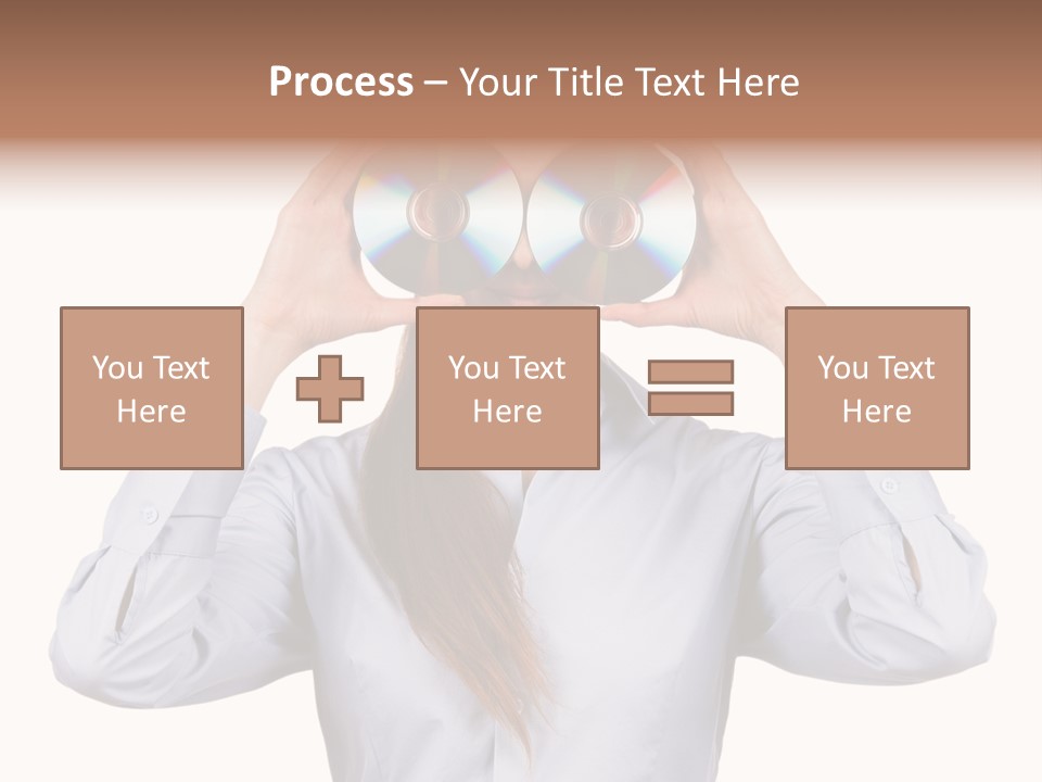 Girl Music Disc PowerPoint Template