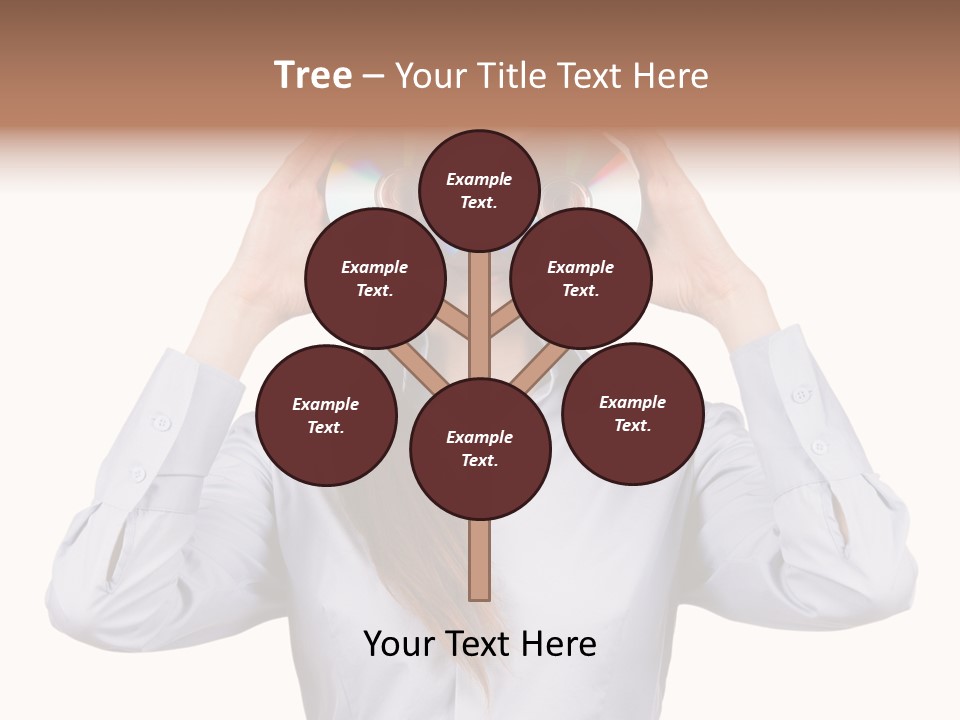 Girl Music Disc PowerPoint Template