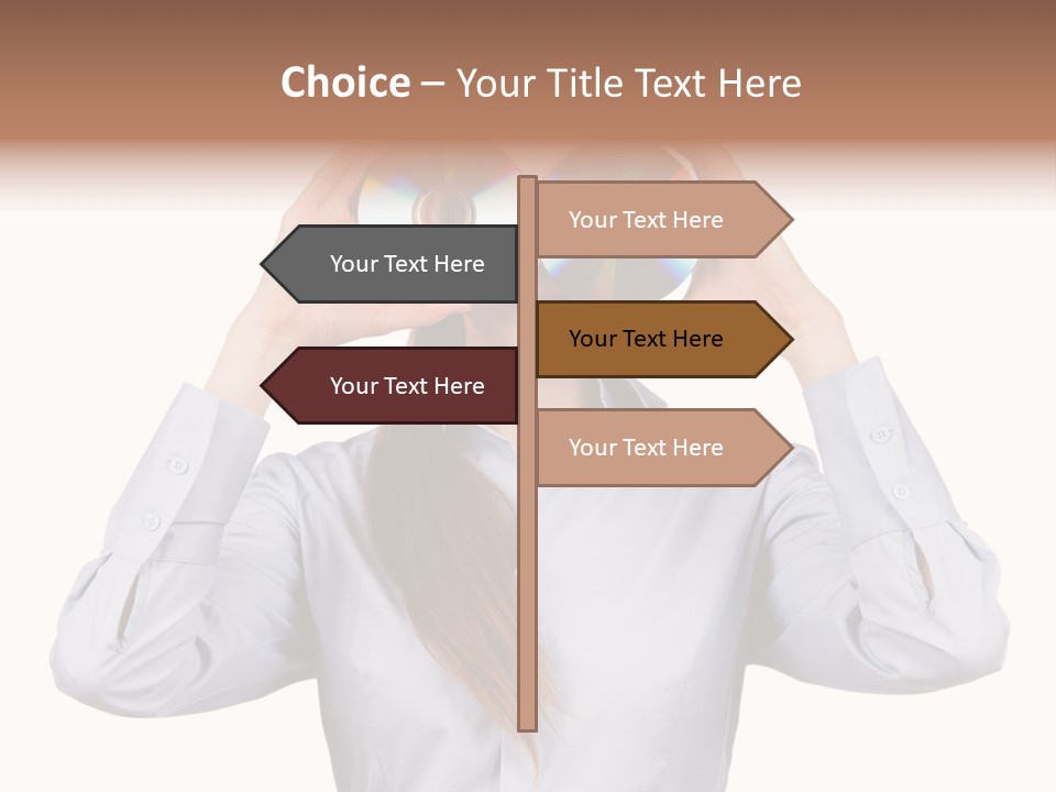 Girl Music Disc PowerPoint Template