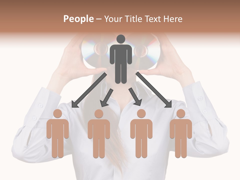 Girl Music Disc PowerPoint Template