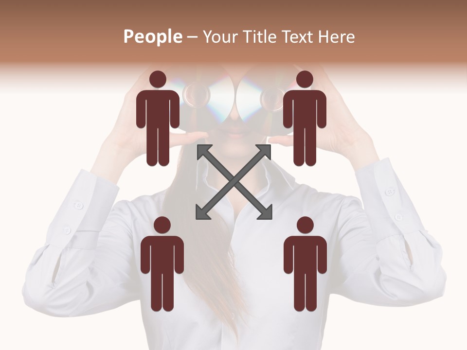 Girl Music Disc PowerPoint Template