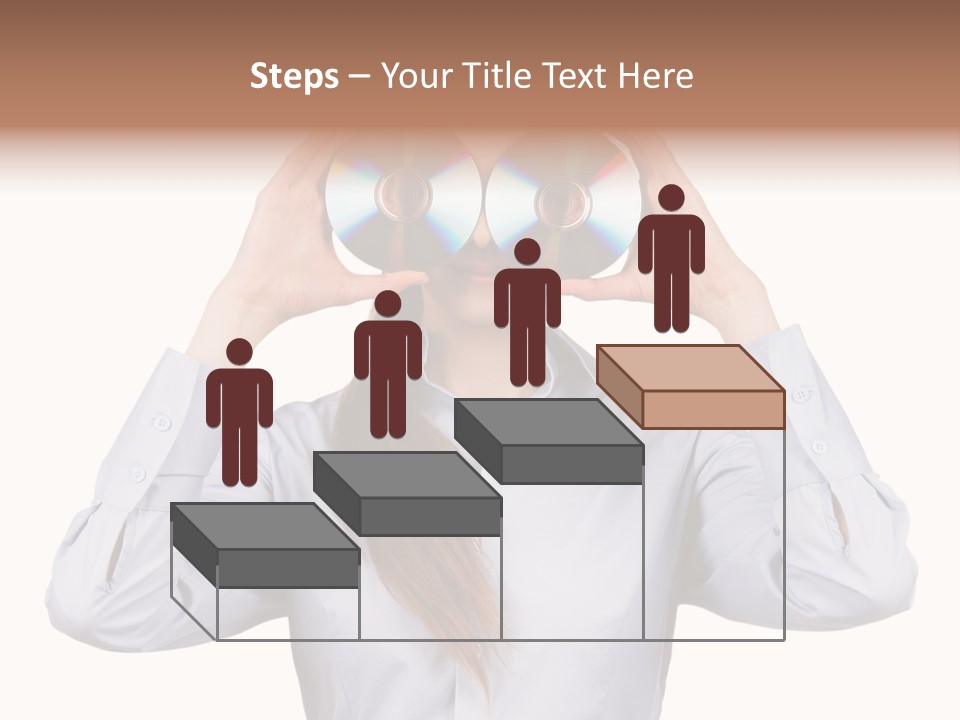 Girl Music Disc PowerPoint Template