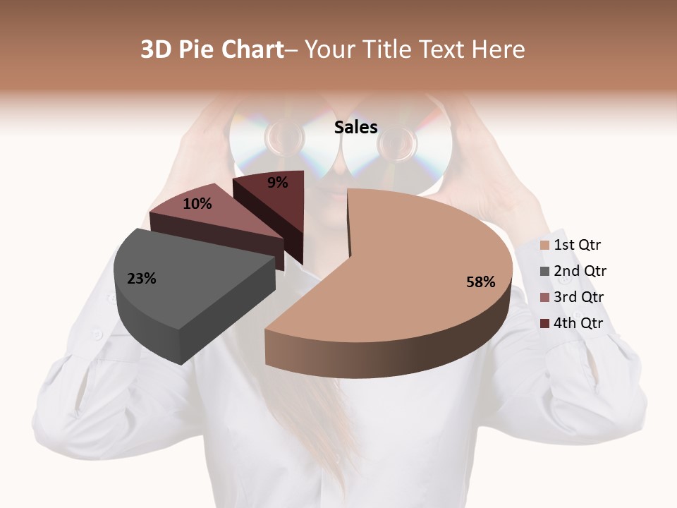 Girl Music Disc PowerPoint Template