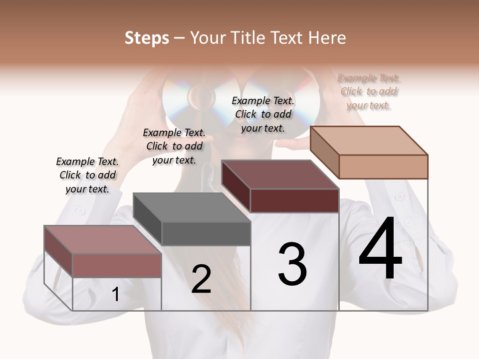 Girl Music Disc PowerPoint Template