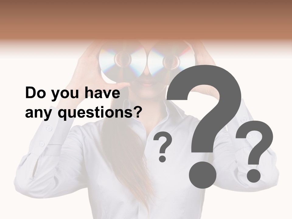 Girl Music Disc PowerPoint Template