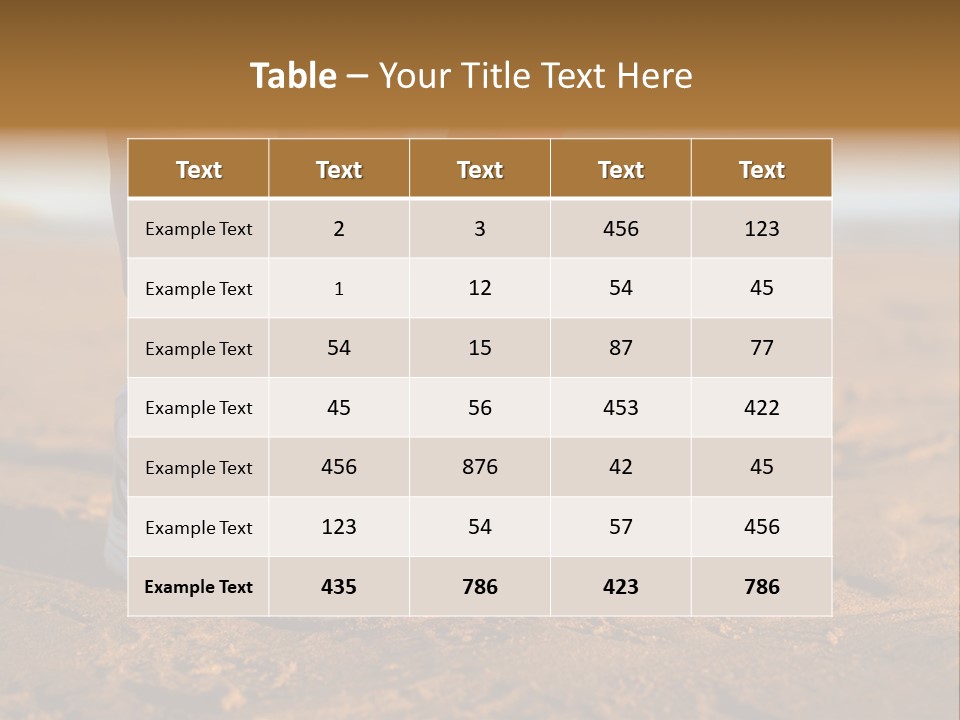 Detail Workout Activity PowerPoint Template