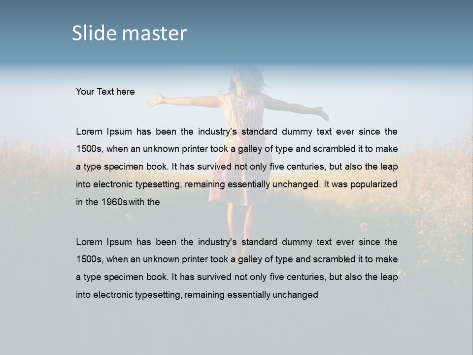 Jump Fun Person PowerPoint Template