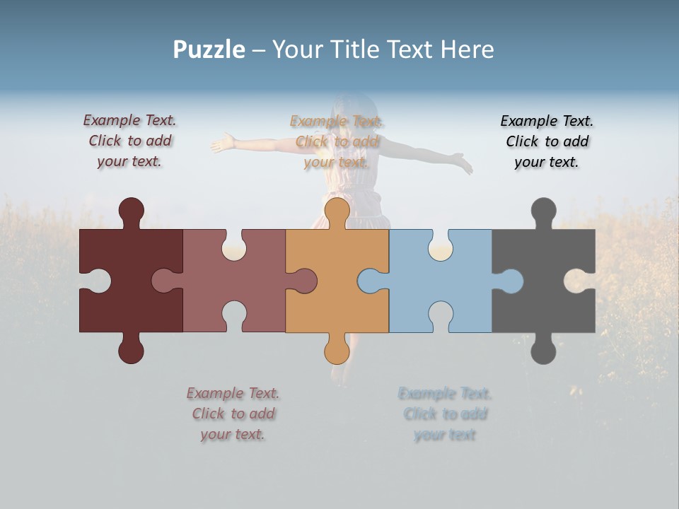 Jump Fun Person PowerPoint Template