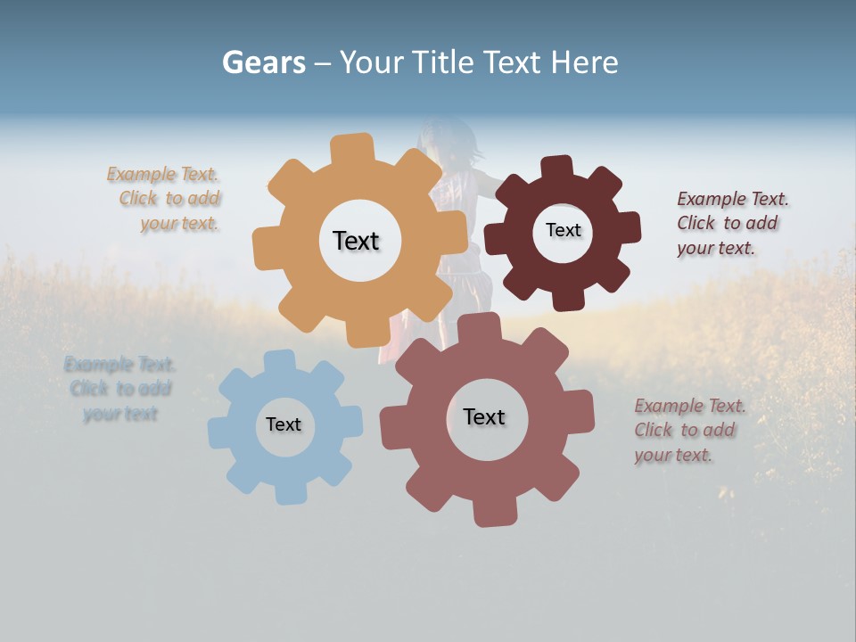 Jump Fun Person PowerPoint Template