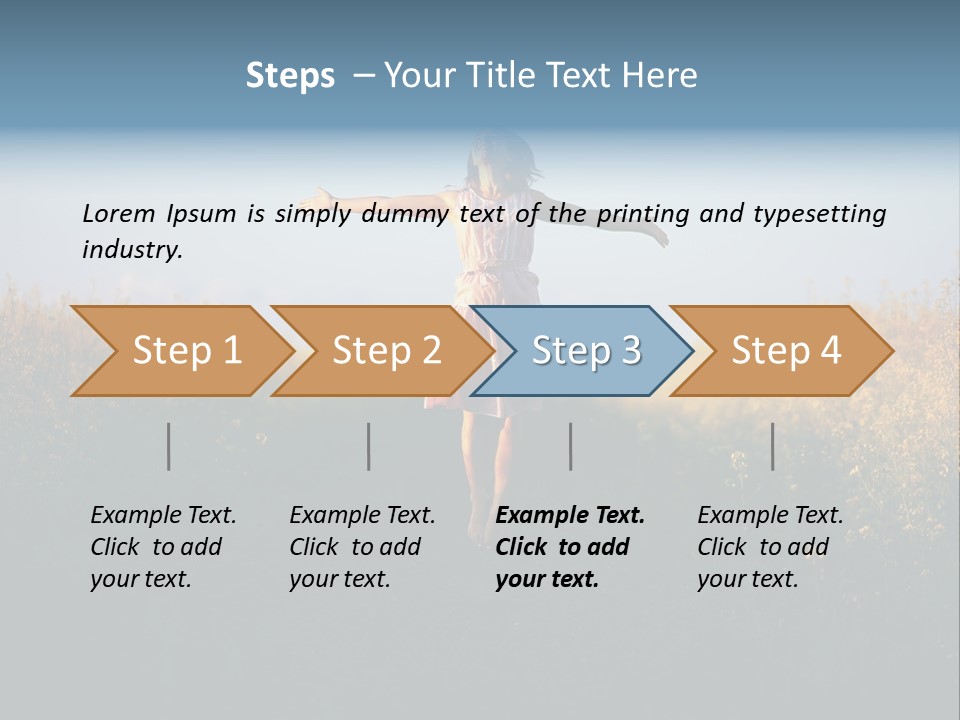 Jump Fun Person PowerPoint Template