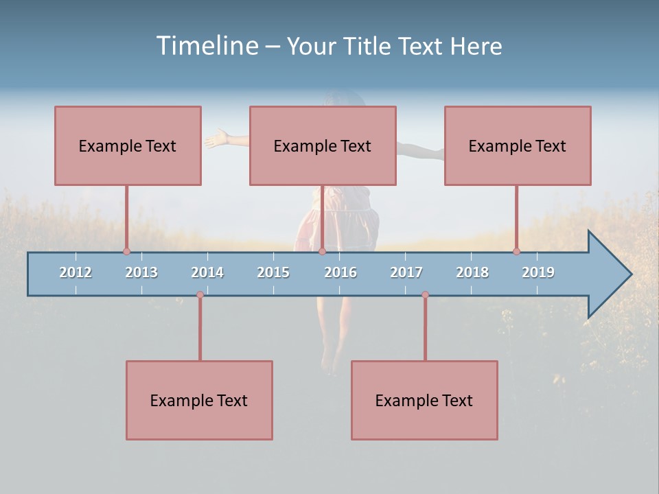 Jump Fun Person PowerPoint Template