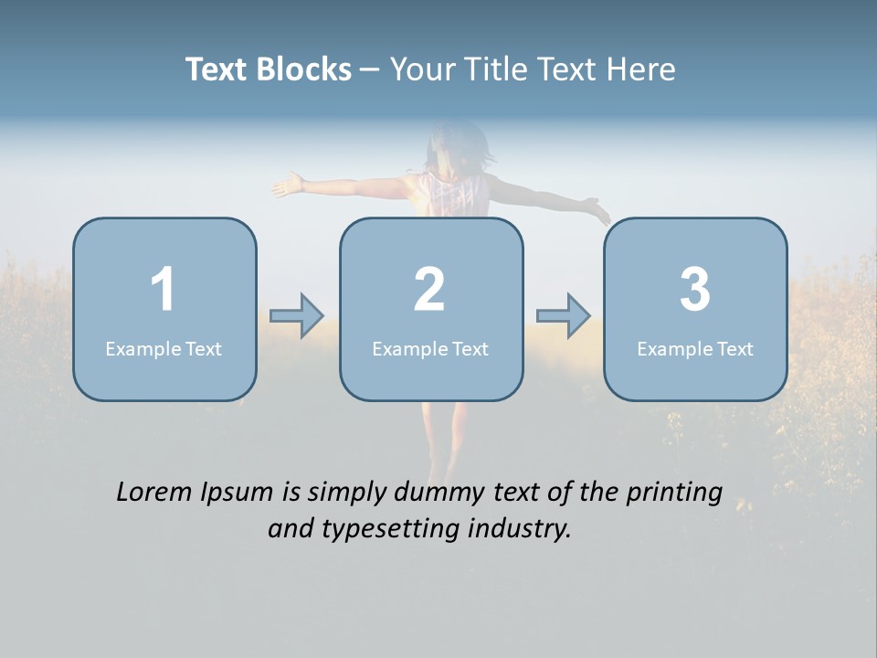 Jump Fun Person PowerPoint Template