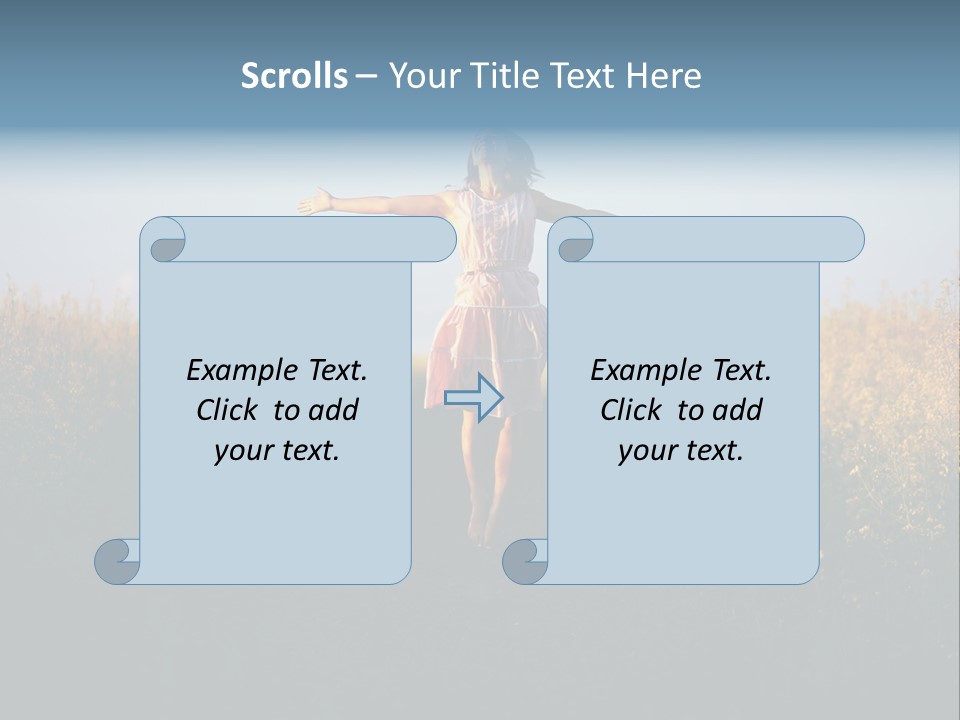 Jump Fun Person PowerPoint Template
