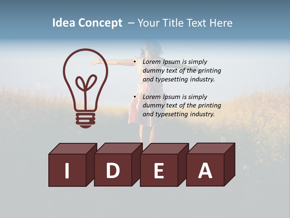 Jump Fun Person PowerPoint Template