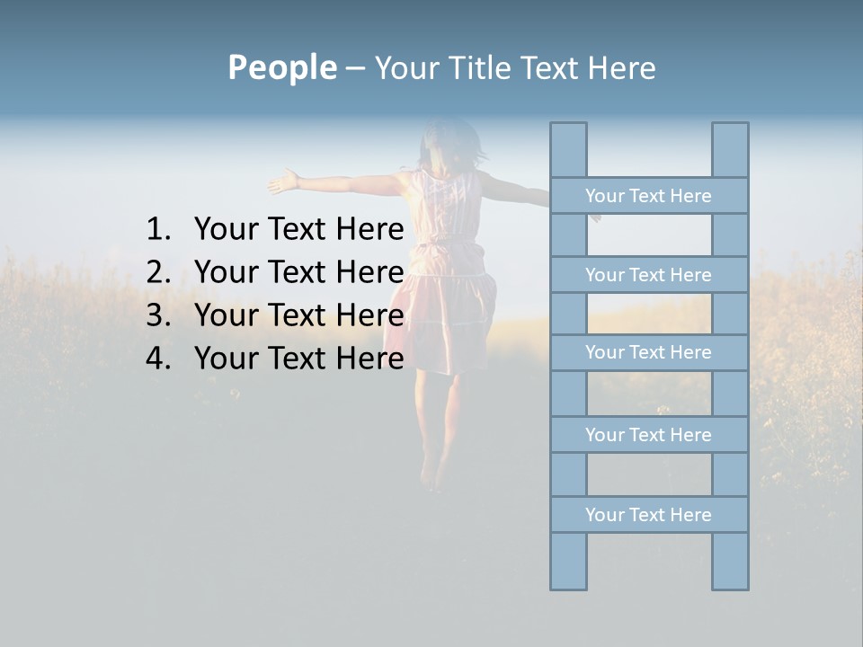 Jump Fun Person PowerPoint Template