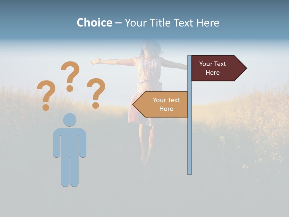 Jump Fun Person PowerPoint Template