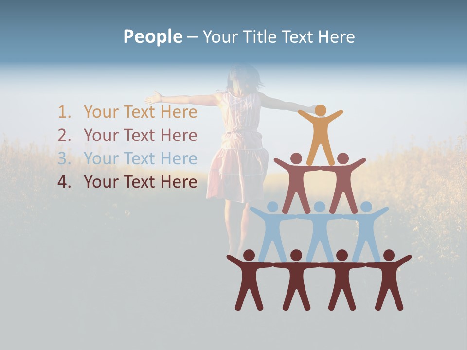 Jump Fun Person PowerPoint Template