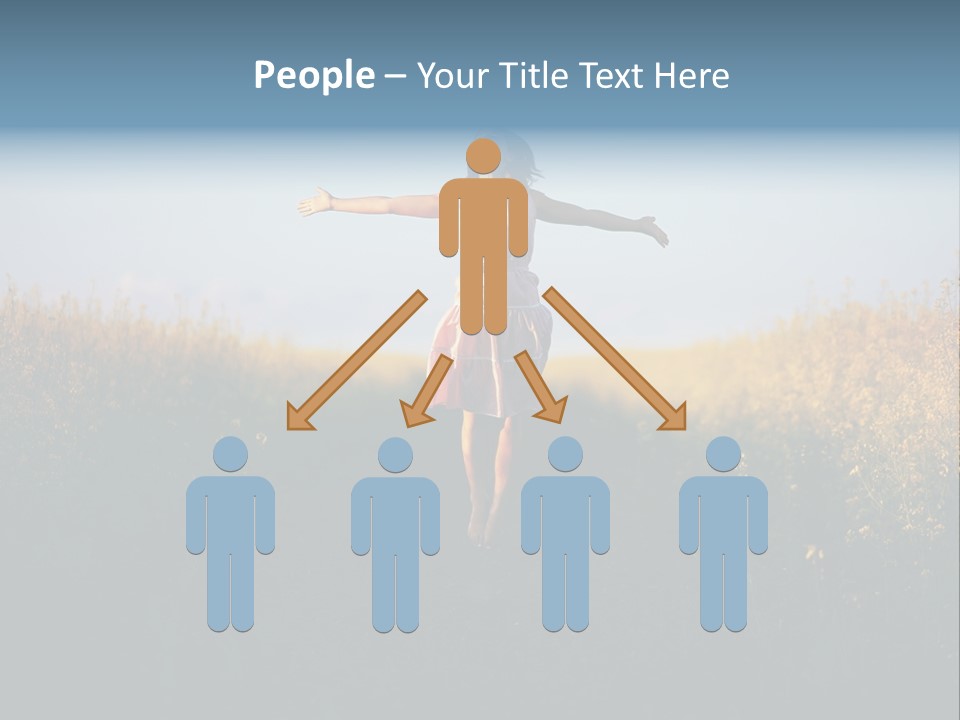 Jump Fun Person PowerPoint Template