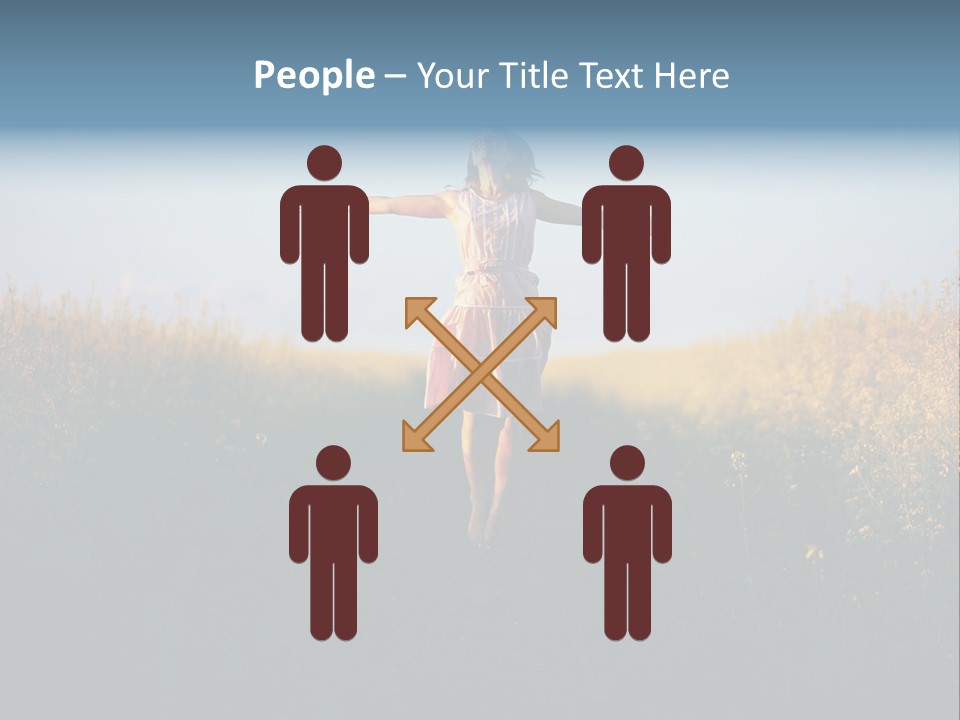 Jump Fun Person PowerPoint Template