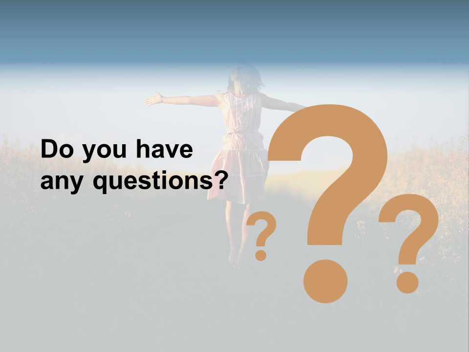 Jump Fun Person PowerPoint Template