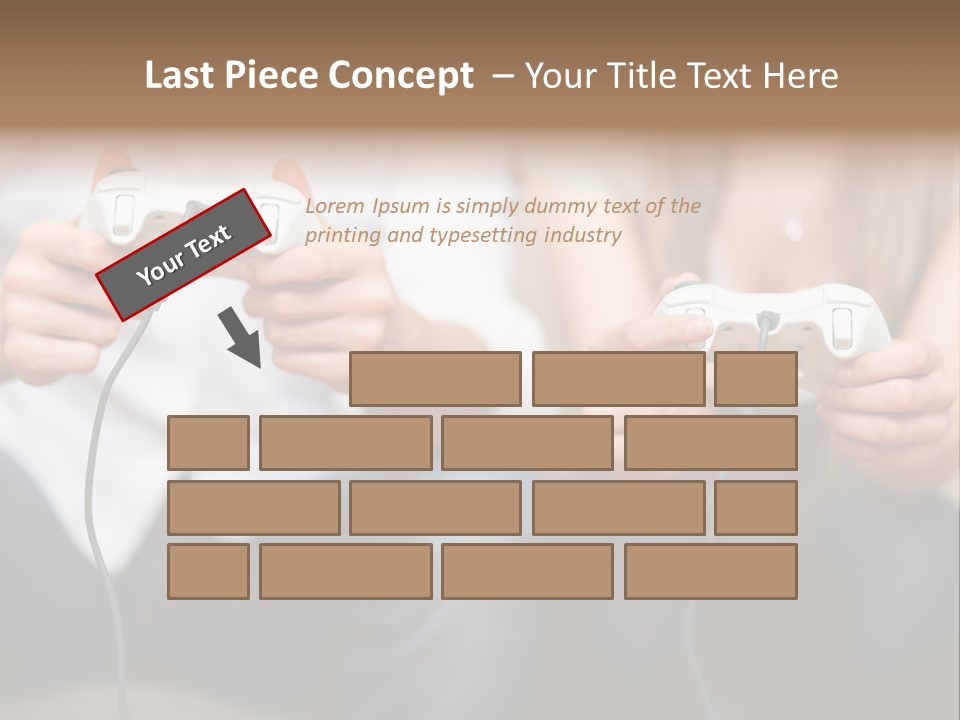 Indoors Victory Technology PowerPoint Template