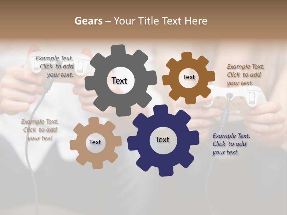 Indoors Victory Technology PowerPoint Template