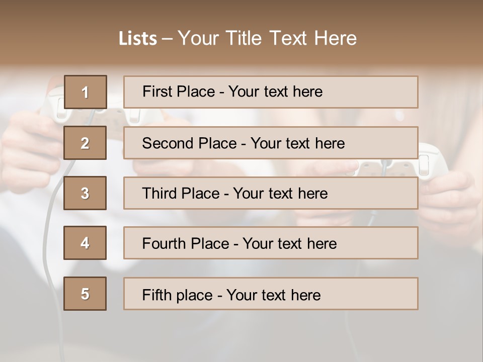 Indoors Victory Technology PowerPoint Template