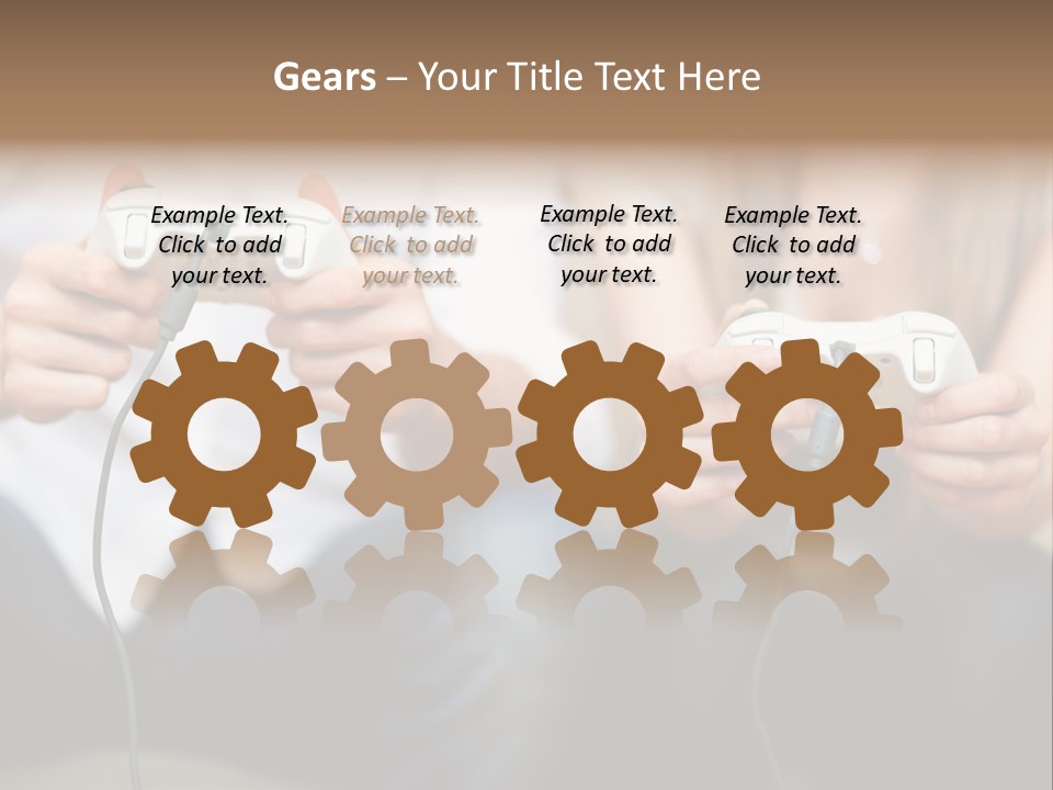 Indoors Victory Technology PowerPoint Template