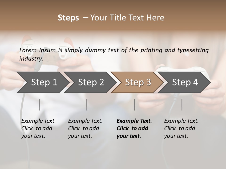 Indoors Victory Technology PowerPoint Template