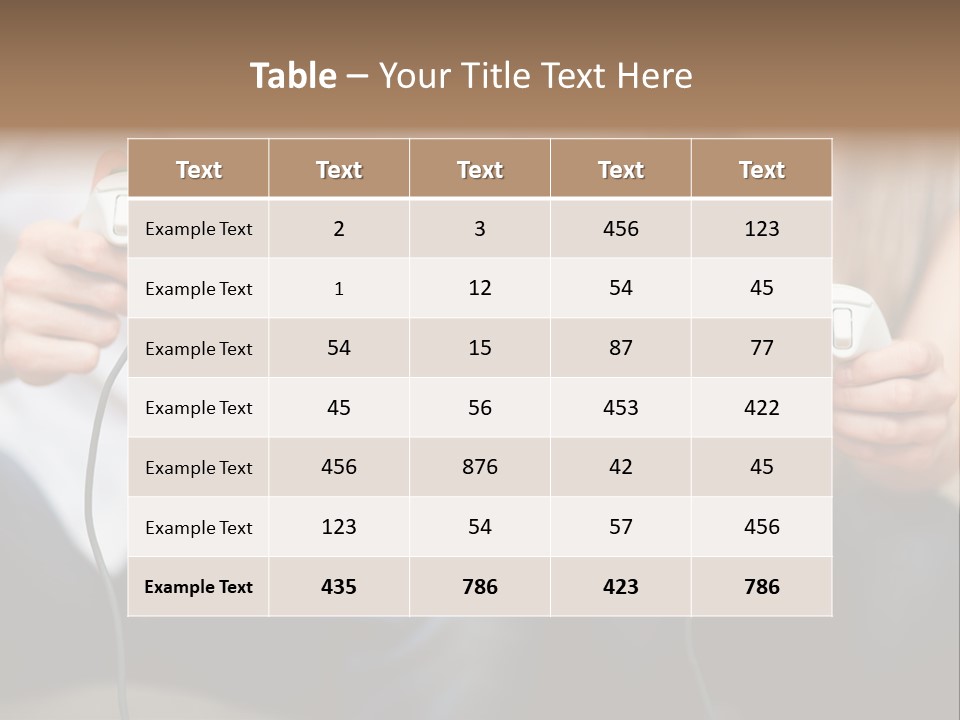 Indoors Victory Technology PowerPoint Template
