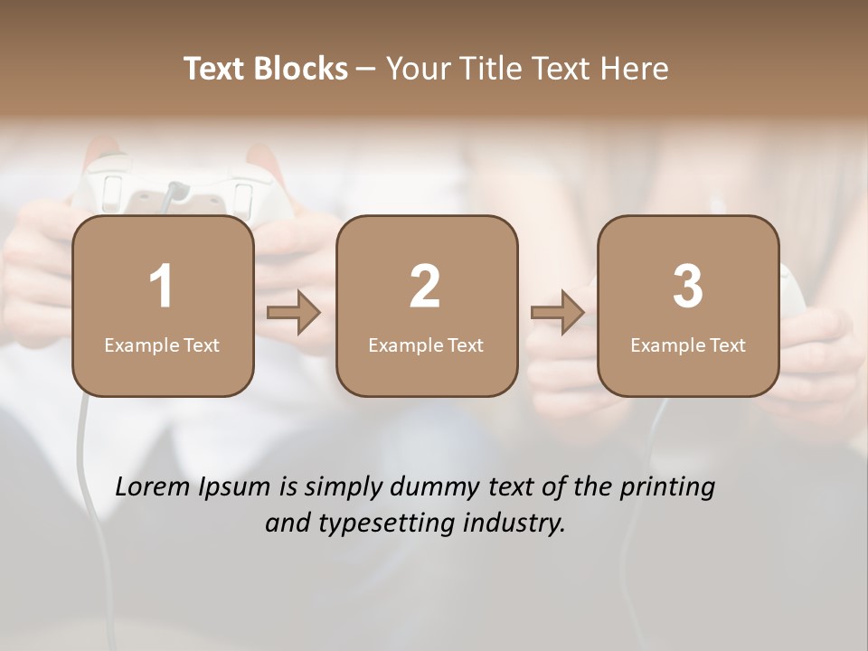 Indoors Victory Technology PowerPoint Template
