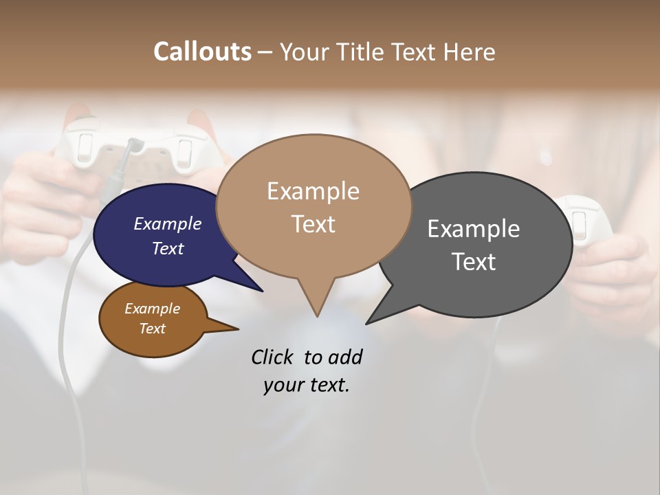 Indoors Victory Technology PowerPoint Template