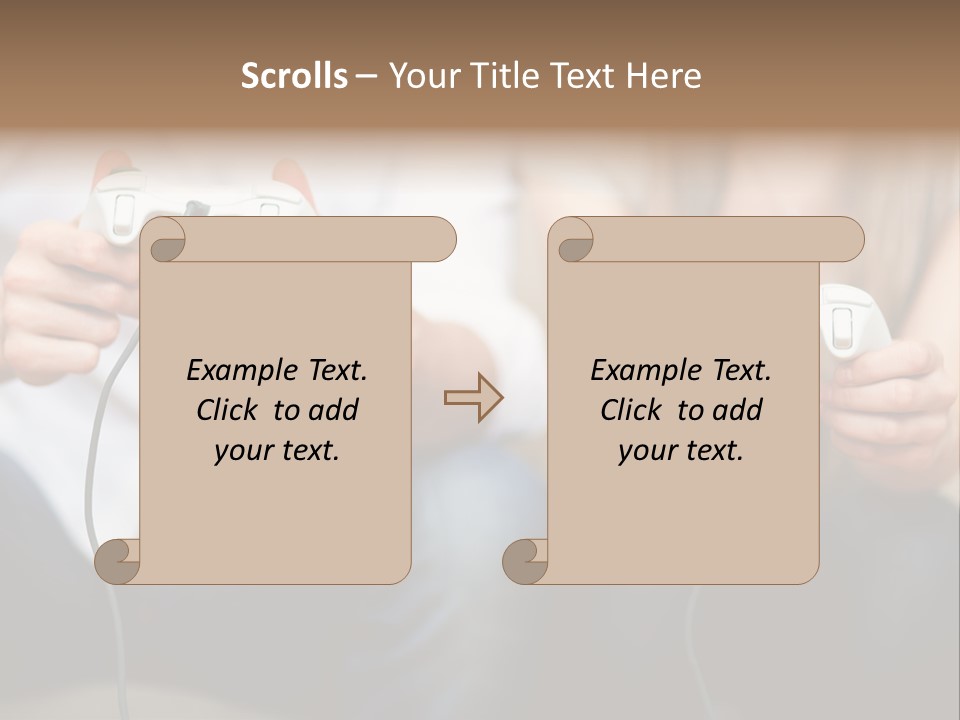 Indoors Victory Technology PowerPoint Template