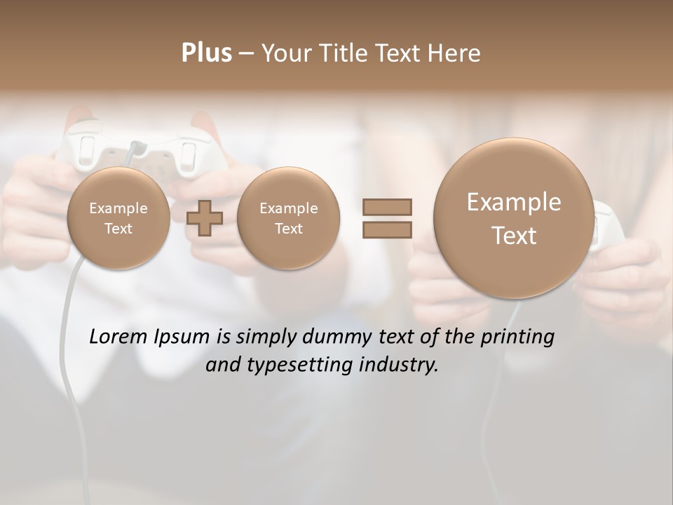 Indoors Victory Technology PowerPoint Template
