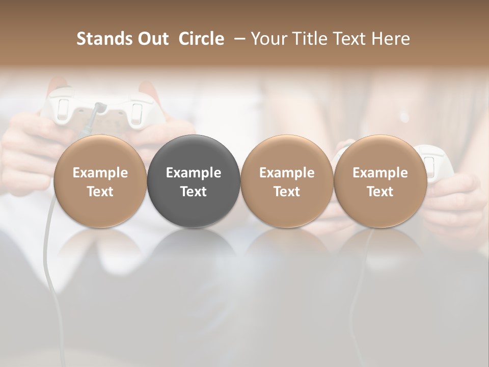 Indoors Victory Technology PowerPoint Template